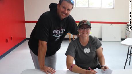 Alexis &#39;Scrappy&#39; Hopkins became the first woman to be drafted by a professional baseball team. She signed with the Kentucky Wild Health Genomes.