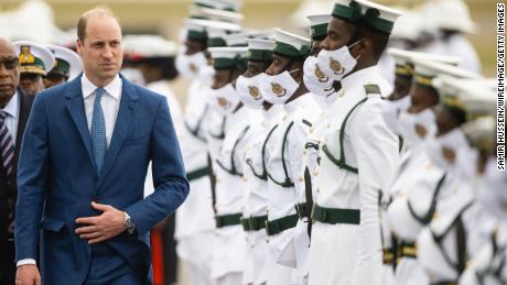 Prince William arrives in Nassau, Bahamas.