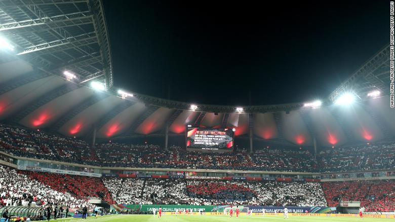 64,375 fans welcomed at South Korean men’s World Cup qualifier amid soaring Covid-19 cases