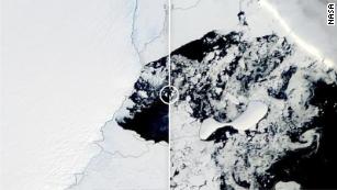 A plataforma de gelo antártica quase do tamanho de Los Angeles entrou em colapso quando as temperaturas subiram para 40 acima do normal