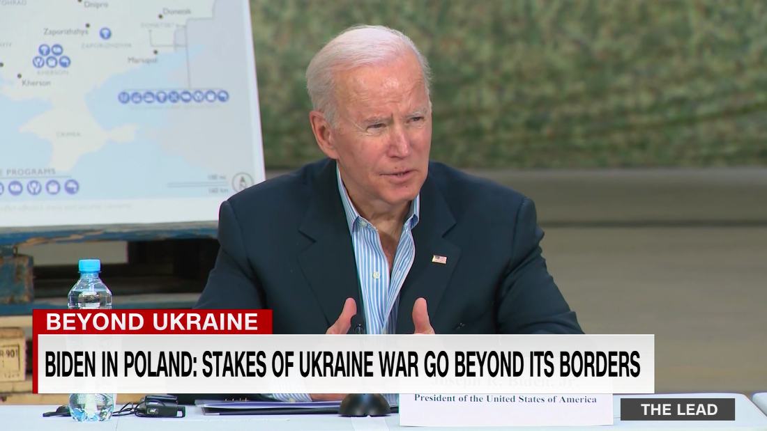 President Biden visits Poland, a NATO ally, and gets a firsthand look at a region feeling very unsettled by the war next door – CNN Video