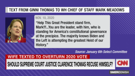 Should Justice Thomas recuse self over wife&#39;s Jan. 6 texts? _00012214.png