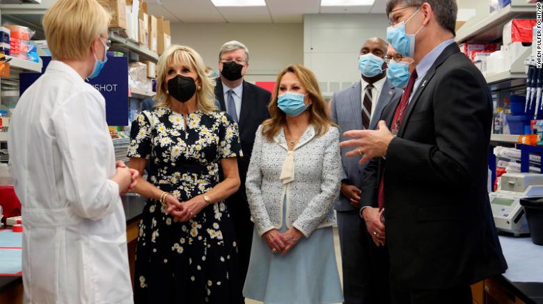 Jill Biden meets with Ukrainian cancer patients now being treated in the United States