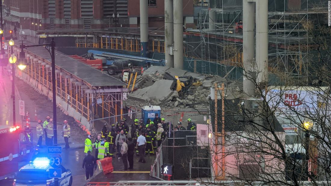 A construction worker was killed in a partial collapse at a Boston parking garage that was being demolished