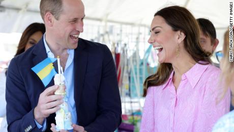 The Cambridges visit a Fish Fry - a culinary gathering place found on every island in the Bahamas on March 26 in Great Abaco, Bahamas. 