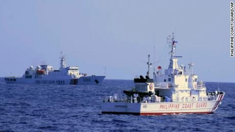 Philippines shoots down Chinese ship 'close range maneuver' in South China Sea