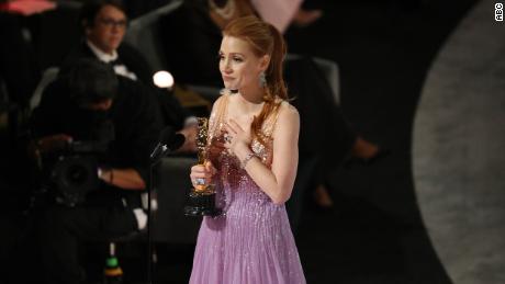 Jessica Chastain won best actress for her work in 