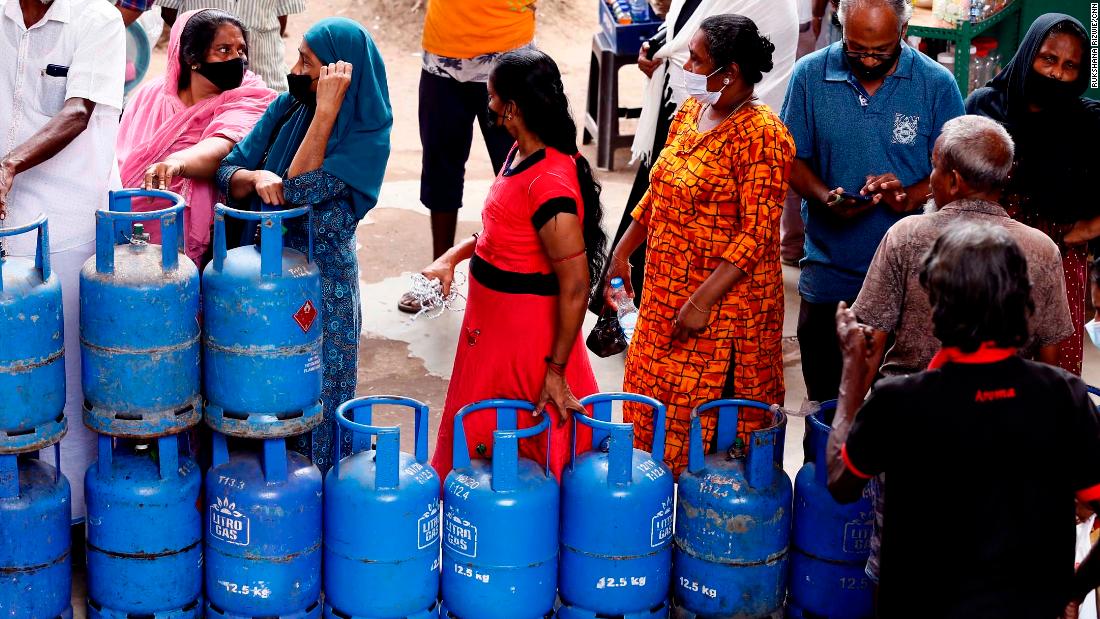 Sri Lankans spend most of their day queueing for fuel and gas as the country's economic crisis worsens.  