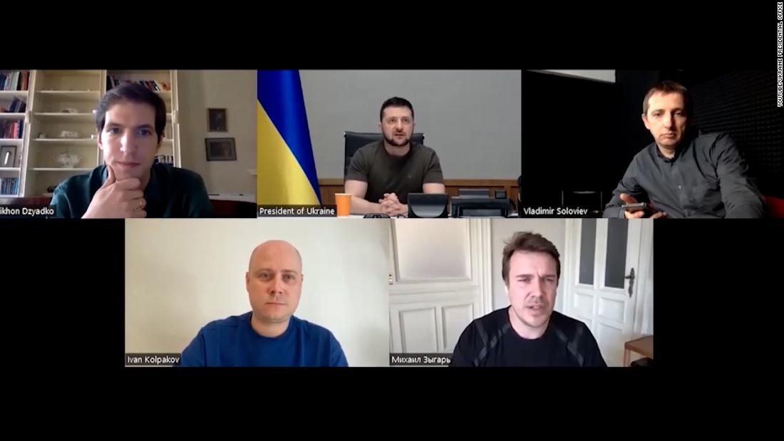 Interview banned: Zelensky says Moscow is 'frightened'