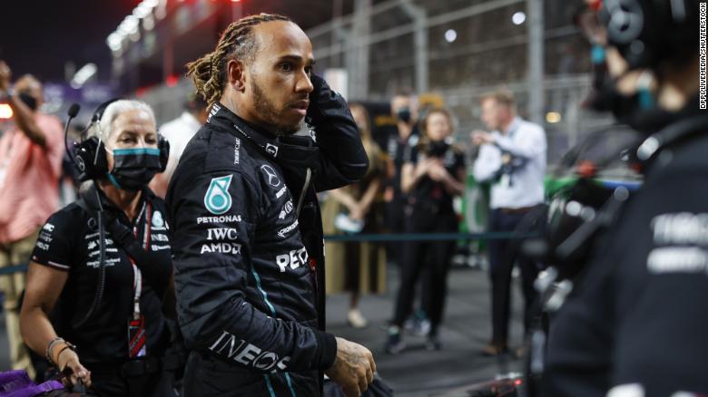‘I just want to go home,’ says Lewis Hamilton after finishing 10th in Saudi Arabian Grand Prix