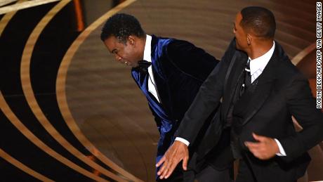 Will Smith slapped Chris Rock during the Oscars ceremony after the comedian told a joke about Smith's wife.