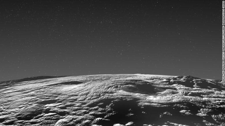 Pluto&#39;s volcanic region is unlike any other area on the dwarf planet.