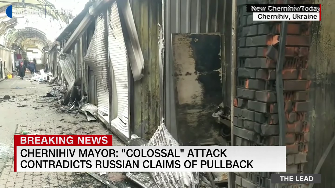 Russian forces continue to bombard Kyiv and its suburbs despite Kremlin claims of de-escalation – CNN Video