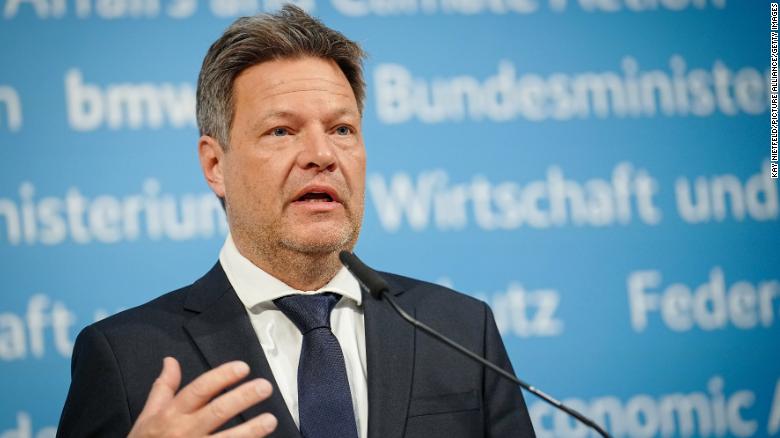 Germany's economy minister Robert Habeck has warned of tough times to come. 