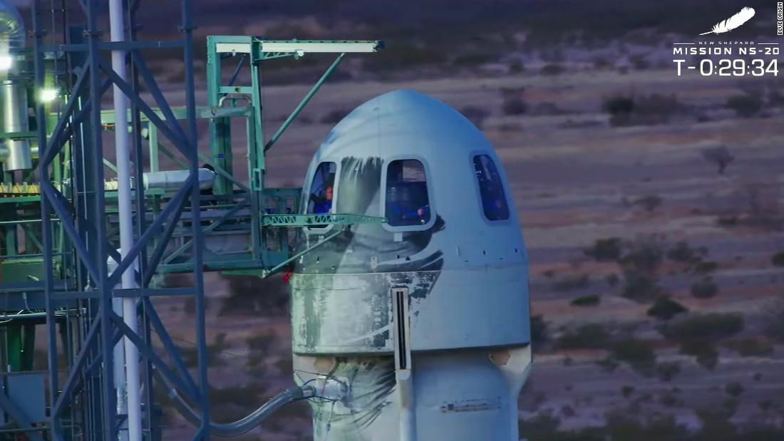 Blue Origin launch today: Six people to join supersonic, suborbital space tourism flight