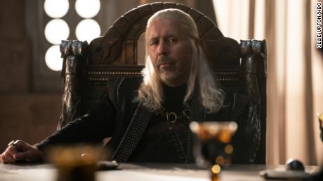 Paddy Considine as a very tired King Viserys Targaryen in &quot;House of the Dragon.&quot;