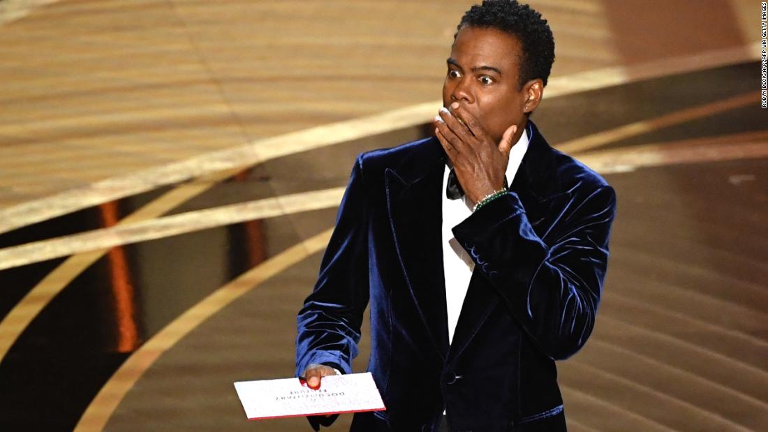 Hear what Chris Rock said on stage about the Will Smith Oscars slap – CNN Video