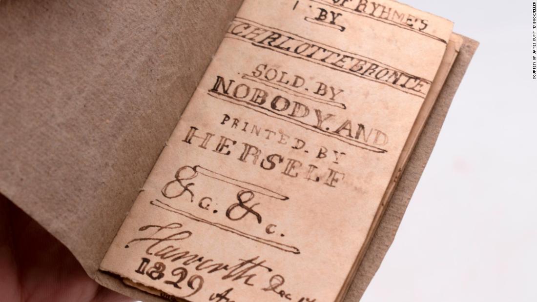 Miniature manuscript by Charlotte Brontë to go on sale for $1.25 million