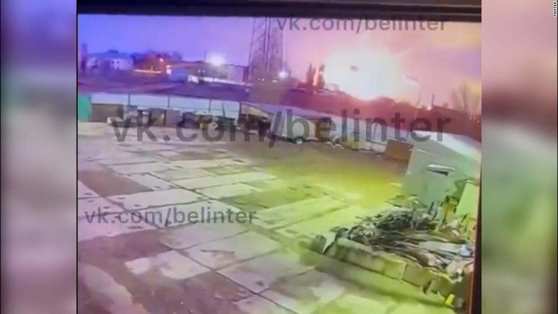 Belgorod attack: Video shows helicopters attacking fuel depot inside Russia – CNN Video