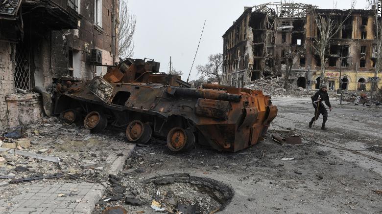 Around 90% of Mariupol&#39;s infastructure is believed to be destroyed, the city&#39;s mayor said.