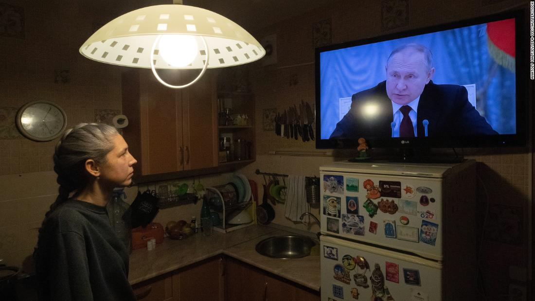 Russian media is giving their viewers Orwellian coverage of the Ukraine war