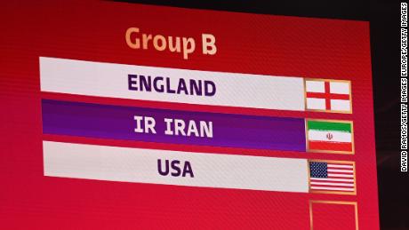 The USA was placed in Group B with Iran in Friday&#39;s 2022 World Cup draw.