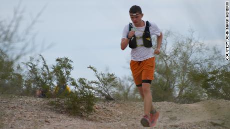 One of Bates' was to run a 100 mile race before he turned 20.