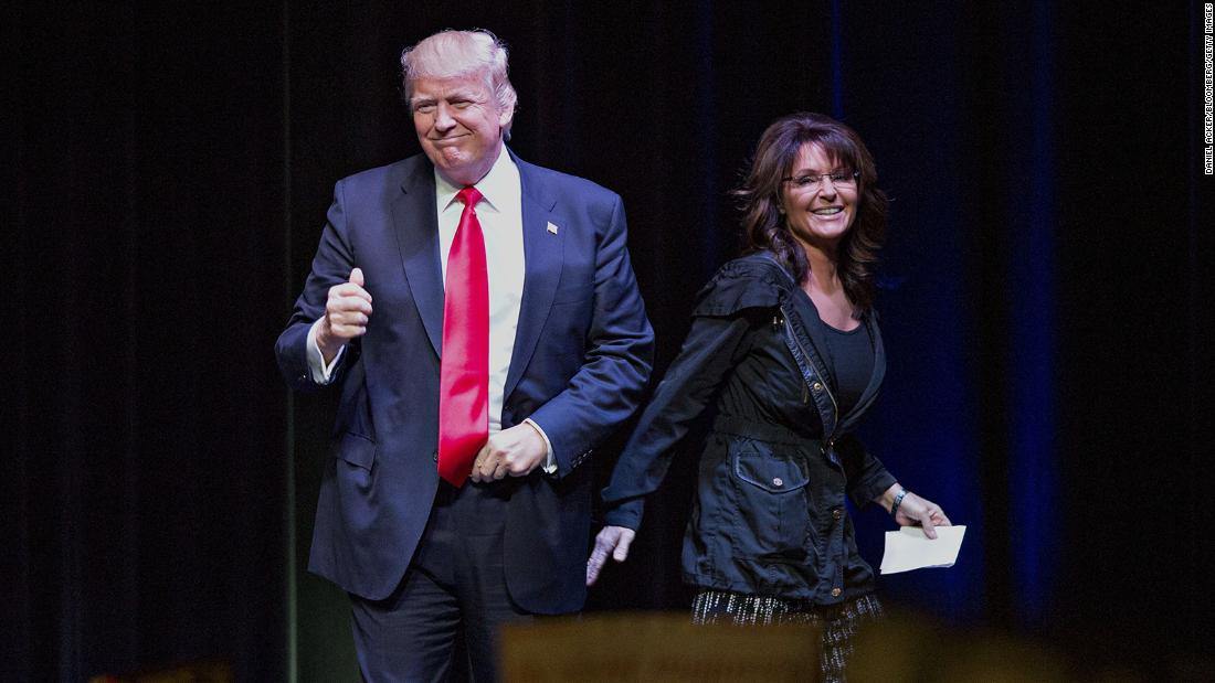 Trump endorses Sarah Palin for Congress