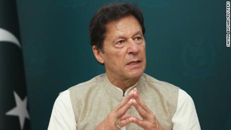 Pakistan&#39;s Prime Minister Imran Khan speaks in Islamabad, Pakistan on June 4, 2021.