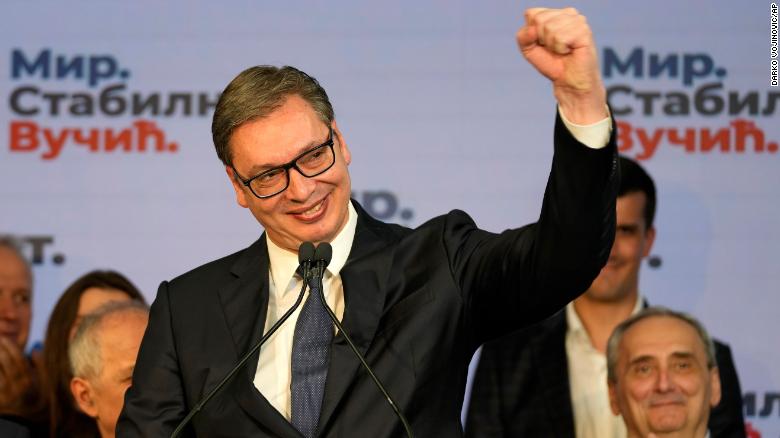 Serbia’s incumbent President Vucic set to win second term