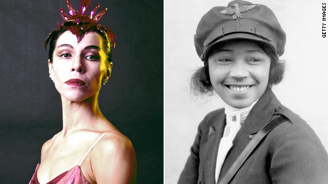 Ballerina Maria Tallchief (left) and pilot Bessie Coleman are among the women who will appear on US quarters in 2023.