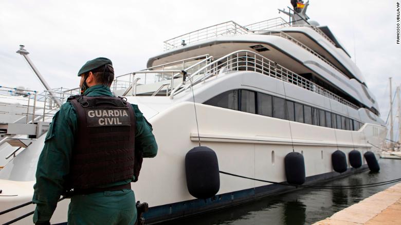 Russian oligarch’s luxury yacht seized in Spain at US’ request