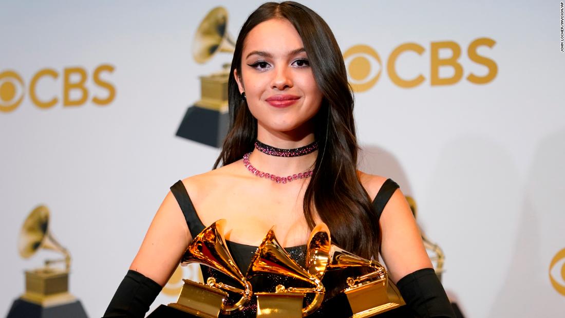 Olivia Rodrigo accidentally broke one of her Grammy Awards