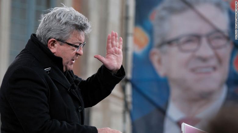 Far-left candidate Jean-Luc Melenchon is currently polling in third place ahead of Sunday&#39;s first round presidential election.