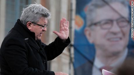 Far-left candidate Jean-Luc Melenchon is currently polling in third place ahead of Sunday&#39;s first round presidential election.