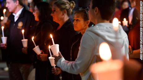 People attend candlelight vigil for victims of but fatal shooting took place in Sacramento, California on Monday, April 4, 2022