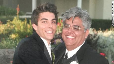 Tony Mendioroz with his father Randy who both shared a love for the ocean in different ways.