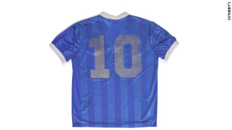 Maradona's jersey could break the record for most expensive worn jersey sold at auction.