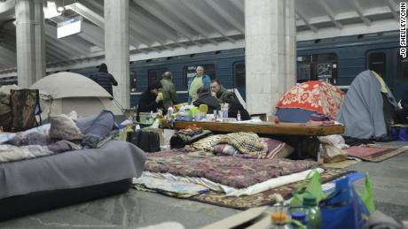 Thousands of terrified families have sought refuge in Kharkiv&#39;s metro stations since Russia&#39;s invasion began in late February.
