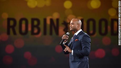 CEO of The Robin Hood Foundation Wes Moore speaks onstage during the foundation&#39;s benefit at Jacob Javitz Center on May 14, 2018, in New York City. 
