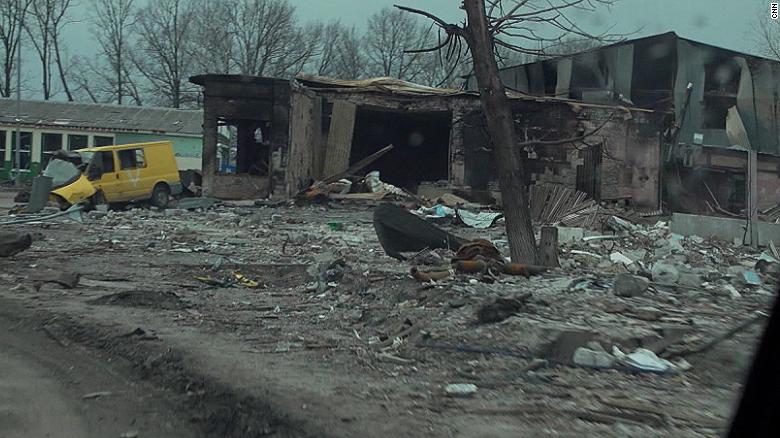 Another Ukrainian city left in shambles after Russian troops retreat