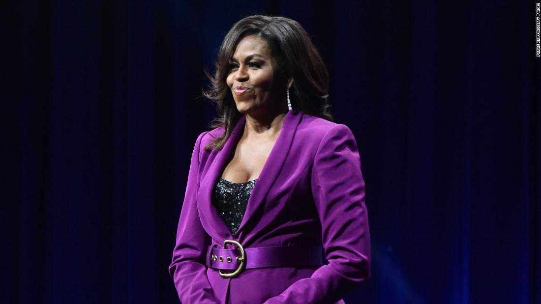 Michelle Obama praises Biden but stops short of fullthroated 2024