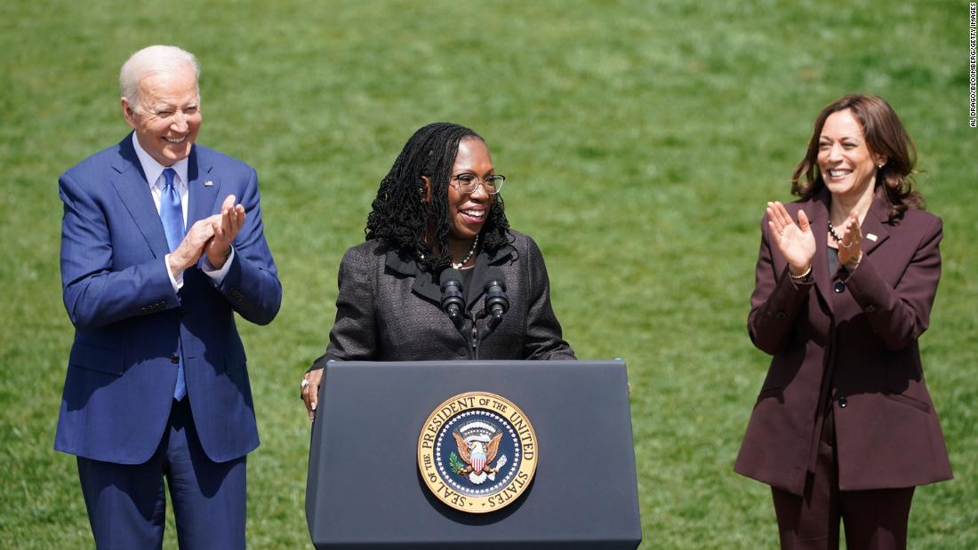 April 8, 2022 Biden, Harris and Ketanji Brown Jackson speech at the