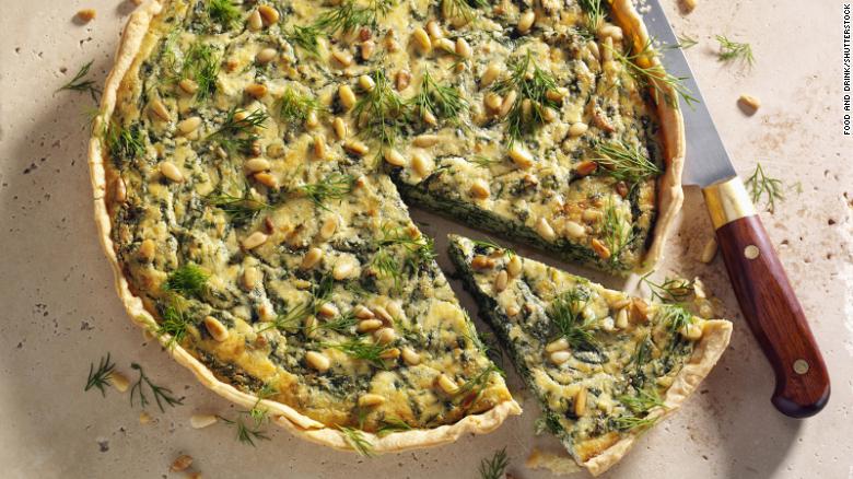 Make the most of what&#39;s in your fridge with a dish like spinach ricotta quiche.