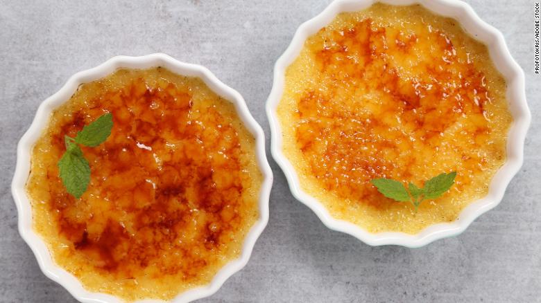 Egg yolks are the base of the custard for crème brulée, which can be made in an oven or slow cooker.