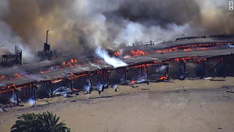 Northern California firefighters battle blaze near port 
