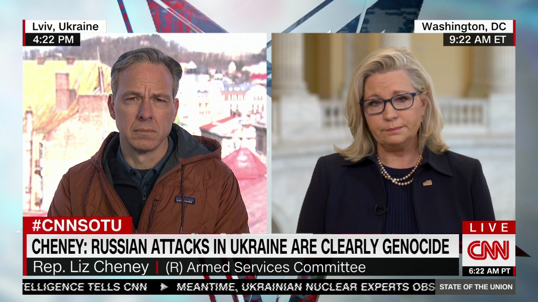 Rep. Liz Cheney says Russian atrocities are genocide – CNN Video