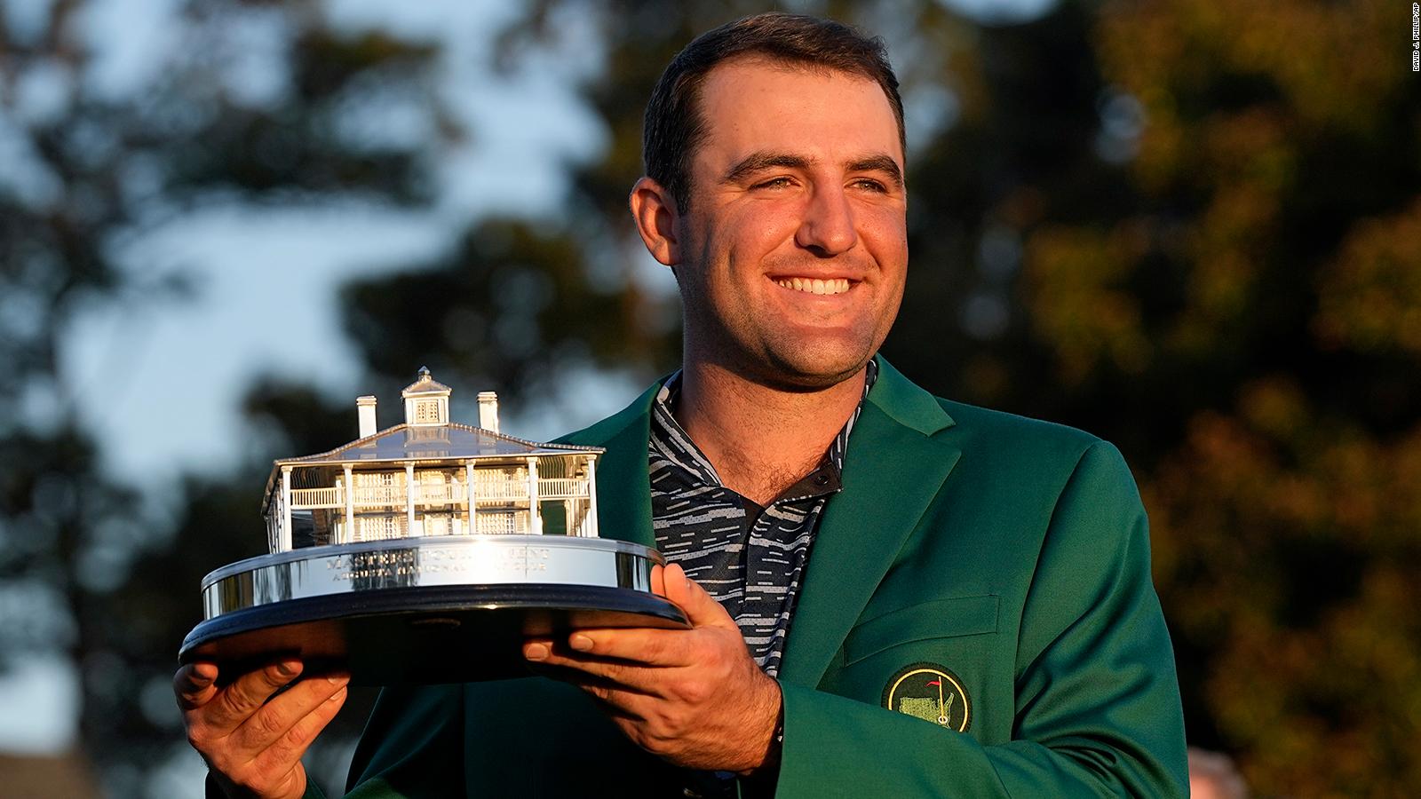 Scotty Scheffler wins the 2022 Masters, the first major of his career