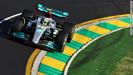 Lewis Hamilton finished fourth in the Australian Grand Prix, improving on his 10th place in Jeddah two weeks ago.