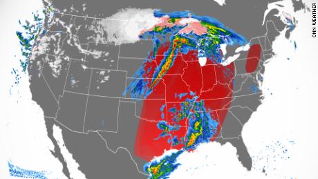 Storm dumps snow that closes freeway for 500 miles and triggers tornado advisories in Minnesota and other states